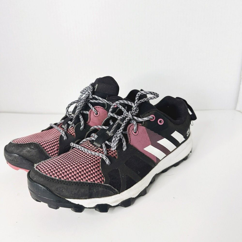 Adidas Kanadia TR7 Sneakers Shoes Women's Size 6.5‎ Purple Black Running Walking - Picture 1 of 6